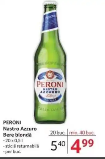 Selgros PERONI Nastro Azzuro Bere Blonda Ofertă