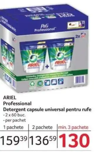 Selgros ARIEL Professional Detergent capsule universal pentru rufe Ofertă