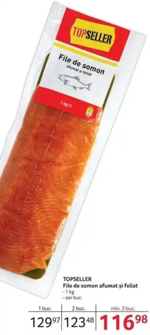 Selgros TOPSELLER File de somon afumat și feliat Ofertă