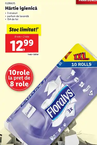 Lidl FLORALYS Hârtie igienică Ofertă