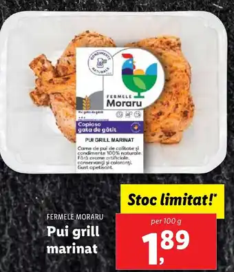 Lidl FERMELE MORARU Pui grill marinat Ofertă