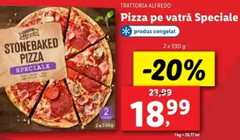 Lidl TRATTORIA ALFREDO Pizza pe vatrǎ Speciale Ofertă