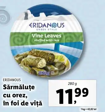 Lidl ERIDANOUS Sărmăluţe cu orez, în foi de viţă Ofertă