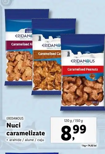 Lidl ERIDANOUS Nuci caramelizate Ofertă