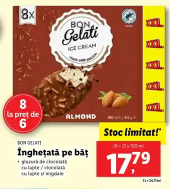 Lidl BON GELATI Înghețată pe băţ Ofertă