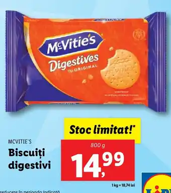 Lidl MCVITIE'S Biscuiţi digestivi Ofertă