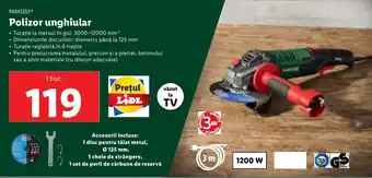 Lidl Polizor unghiular Ofertă