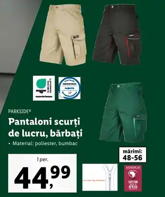 Lidl Pantaloni scurţi de lucru, bărbați Ofertă