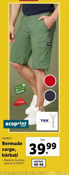 Lidl Bermude cargo, bărbaţi Ofertă