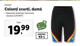 Lidl Colanți scurţi, damă Ofertă