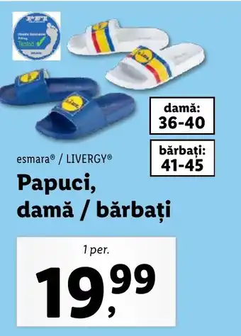 Lidl Papuci, damă / bărbați Ofertă