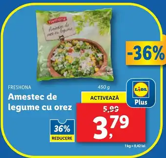 Lidl FRESHONA Amestec de legume cu orez Ofertă