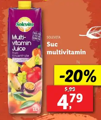 Lidl SOLEVITA Suc multivitamin Ofertă