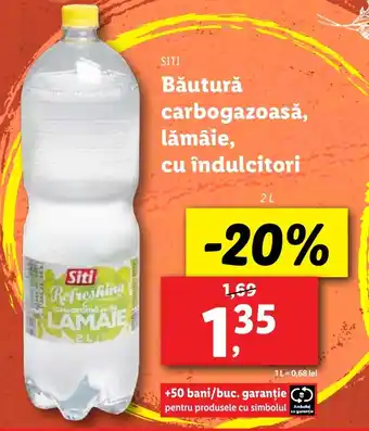 Lidl SITI Băutură carbogazoasă, lămâie, cu îndulcitori Ofertă