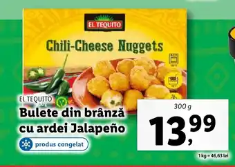 Lidl EL TEQUITO Bulete din brânză cu ardei Jalapeño Ofertă