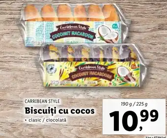 Lidl CARRIBEAN STYLE Biscuiți cu cocos Ofertă