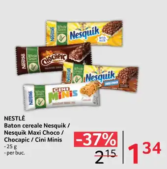 NESTLÉ Baton cereale Nesquik / Nesquik Maxi Choco / Chocapic/Cini Minis