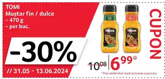 Selgros TOMI Muştar fin / dulce Ofertă