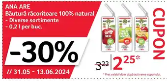 ANA ARE Băutură răcoritoare 100% natural 0.2L