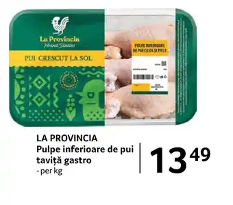 Selgros LA PROVINCIA Pulpe inferioare de pui taviţă gastro Ofertă