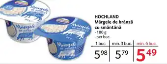 Selgros HOCHLAND Mărgele de brânză cu smântână Ofertă