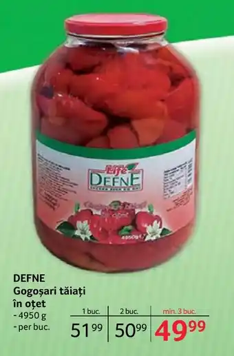 Selgros DEFNE Gogosari tăiați în oțet Ofertă
