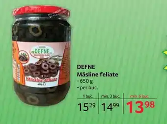 Selgros DEFNE Măsline feliate Ofertă