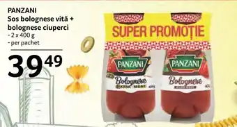 Selgros PANZANI Sos bolognese vită + bolognese ciuperci Ofertă