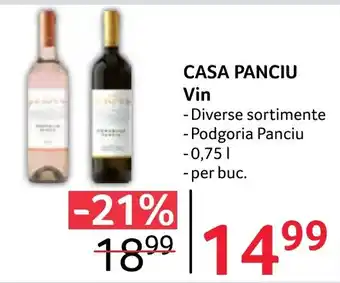 Selgros CASA PANCIU Vin Ofertă