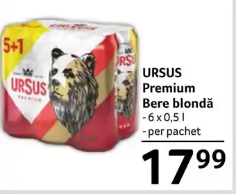 Selgros URSUS Premium Bere blondǎ Ofertă