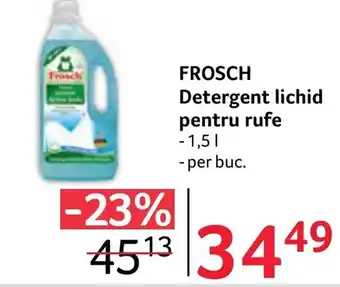 Selgros FROSCH Detergent lichid pentru rufe Ofertă