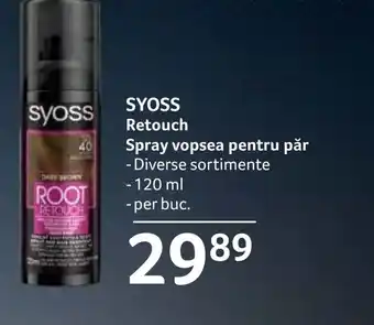 Selgros SYOSS Retouch Spray vopsea pentru păr Ofertă