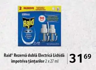 Selgros Raid® Rezervă dublă Electrică Lichidă împotriva țânţarilor Ofertă