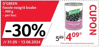 Selgros O'GREEN Fasole neagră boabe Ofertă