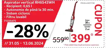 Selgros Aspirator vertical RH6543WH Ofertă