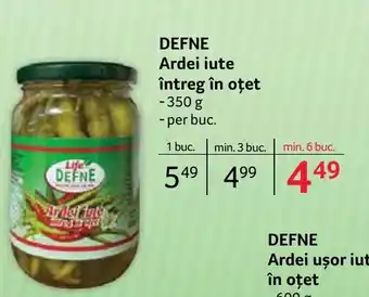 DEFNE Ardei iute întreg în oțet