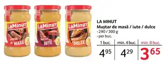 Selgros LA MINUT Muştar de masă / iute / dulce Ofertă