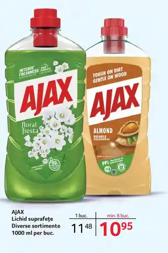 Selgros AJAX Lichid suprafeţe Ofertă