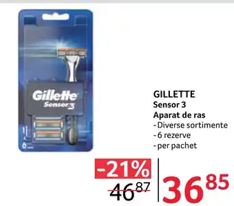 Selgros GILLETTE Sensor 3 Aparat de ras Ofertă