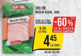 Mega Image CRIS-TIM MUSCHI AZUGA, 100G Ofertă