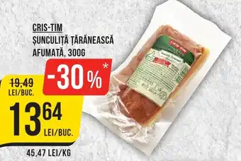 Mega Image CRIS-TIM ŞUNCULIŢĂ ȚĂRĂNEASCĂ AFUMATĂ, 300G Ofertă