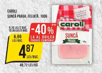 Mega Image CAROLI ŞUNCĂ PRAGA, FELIATĂ, 100G Ofertă