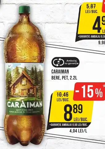 Mega Image CARAIMAN BERE, PET, 2.2L Ofertă