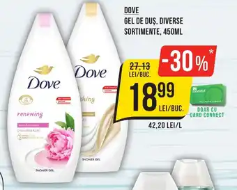 Mega Image DOVE GEL DE DUŞ, DIVERSE SORTIMENTE, 450ML Ofertă