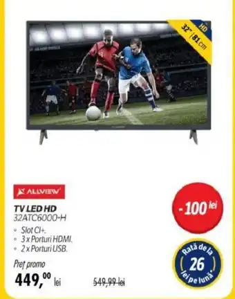 TV LED HD 32ATC6000-H