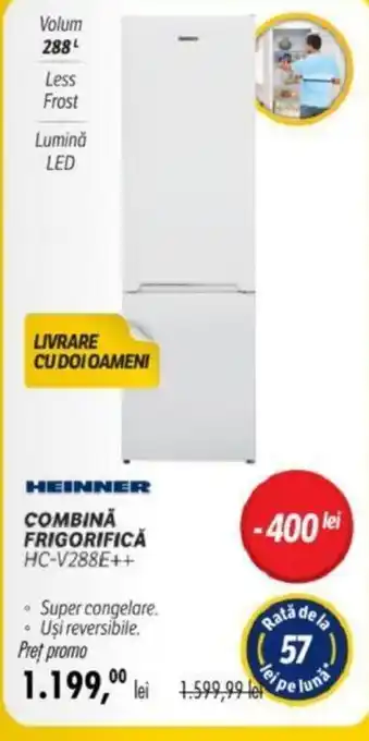 HEINNER COMBINA FRIGORIFICA HC-V288E++