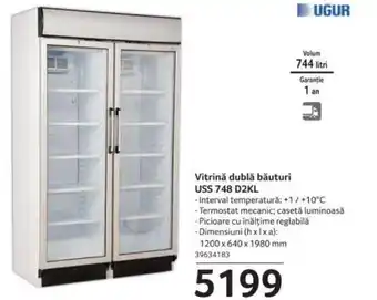 Selgros Vitrină dublă băuturi USS 748 D2KL Ofertă
