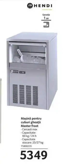 Mașină pentru cuburi gheață Master frost