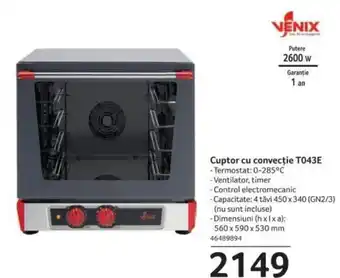 Selgros Cuptor cu convecție T043E Ofertă