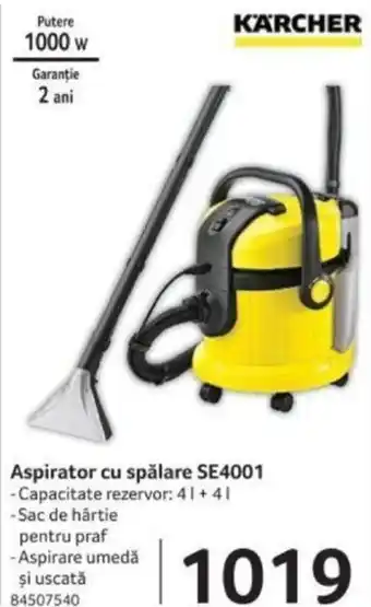 Selgros Aspirator cu spălare SE4001 Ofertă